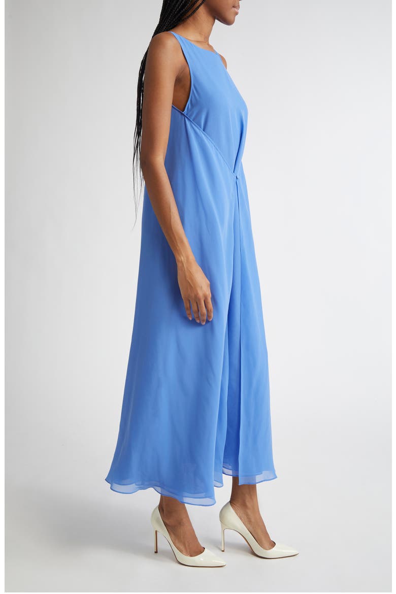 Techno Georgette Maxi Dress, Alternate, color, PERIWINKLE
