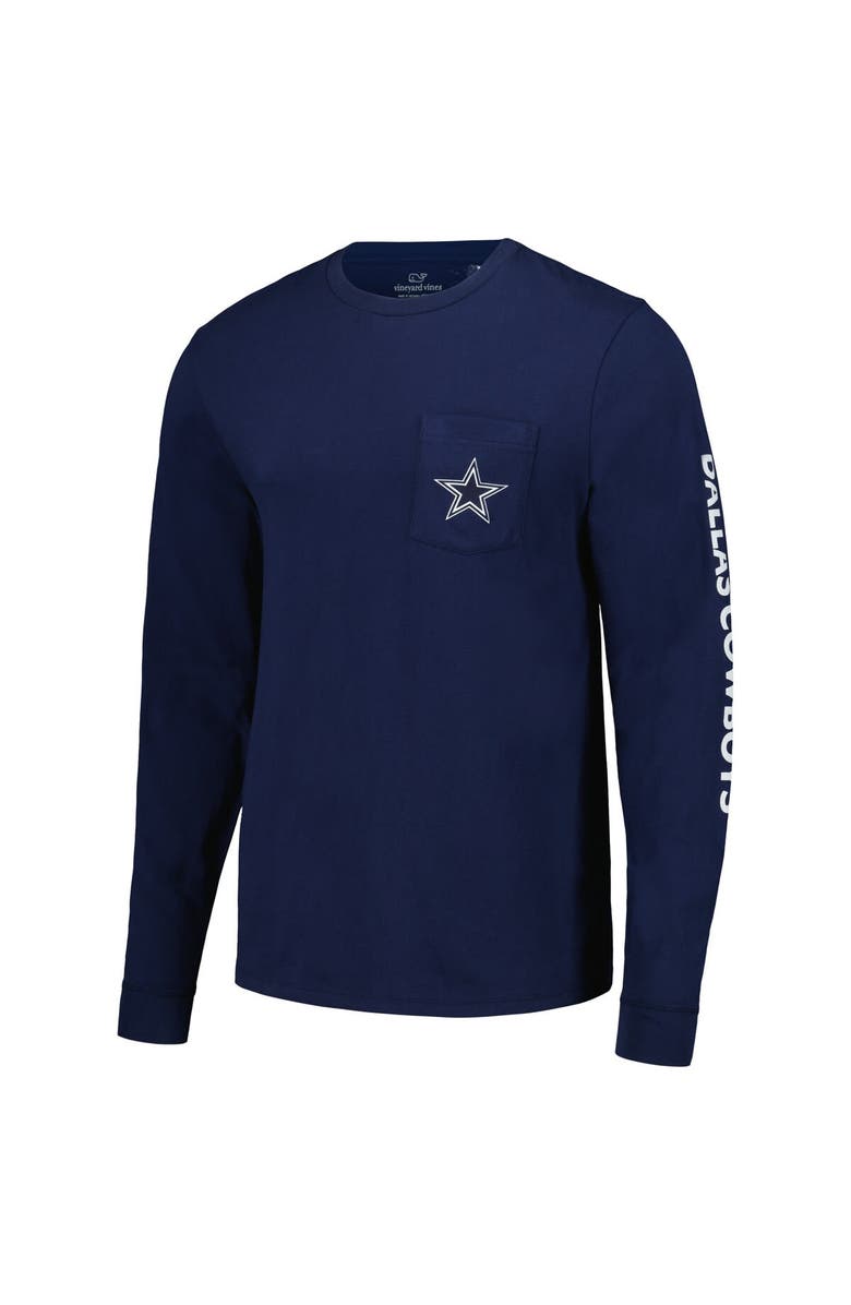 vineyard vines Men's Vineyard Vines Navy Dallas Cowboys Foam Finger Long Sleeve T-Shirt, Alternate, color, Navy