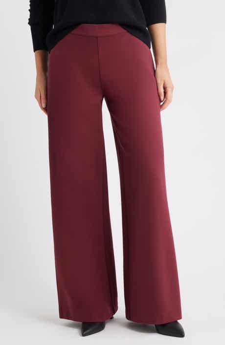 Caslon® High Waist Wide Leg Ponte Pants