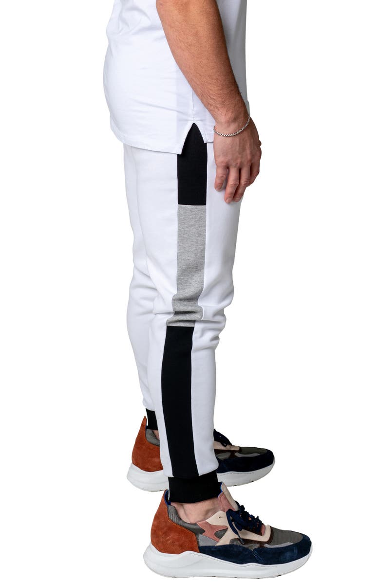 Maceoo Legendary Stretch Cotton Joggers, Alternate, color, White