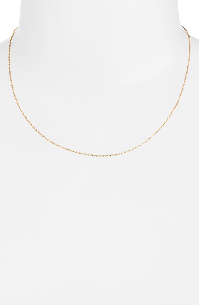 Anzie Cable Chain Necklace, Alternate, color, Gold