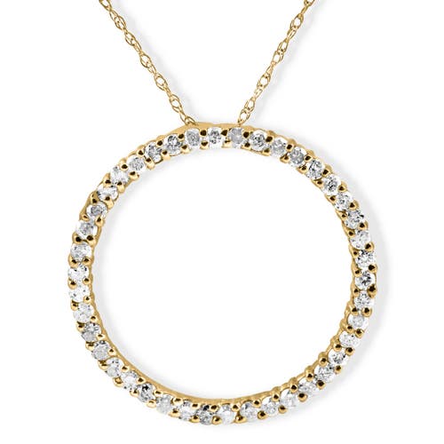 Bliss Diamond 1 Ct Real Diamond Circle Of Life Eternity Round Pendant 14k Or Gold In 14k Yellow Gold