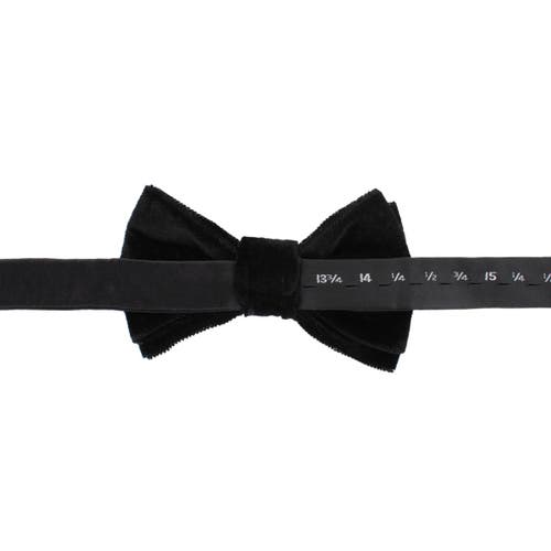 Trafalgar Poirot Velvet Solid Colored Bow Tie