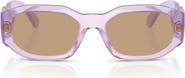 Versace Biggie 53mm Round Sunglasses
