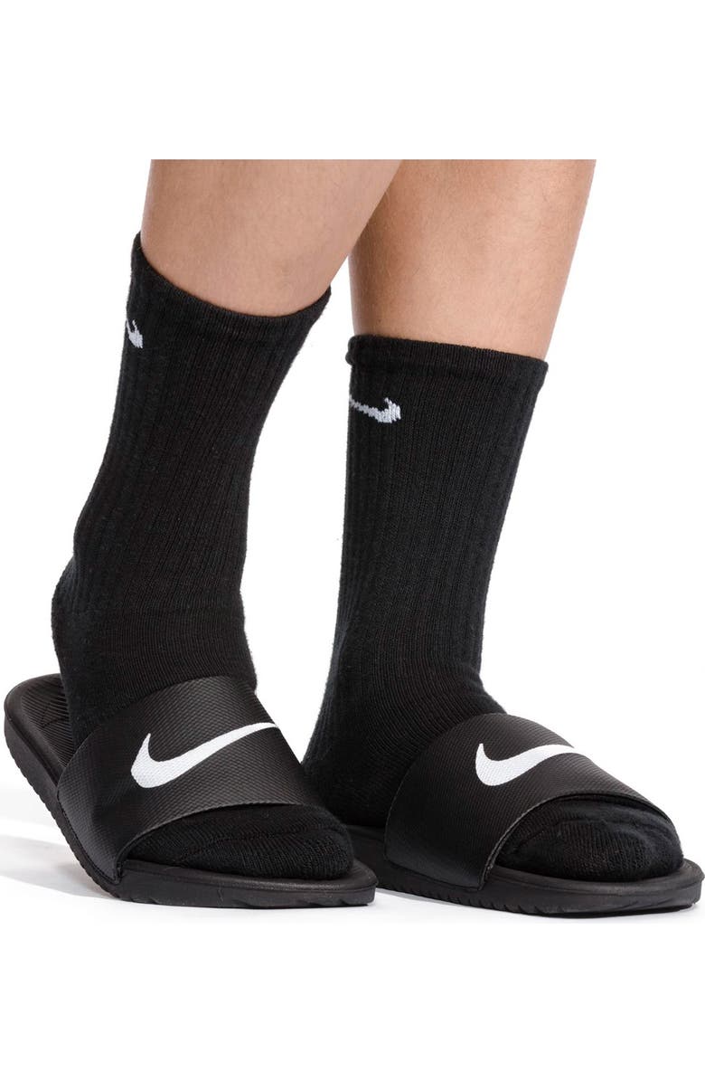 Nike Kids' Kawa Sport Slide, Alternate, color, 001 Black/White