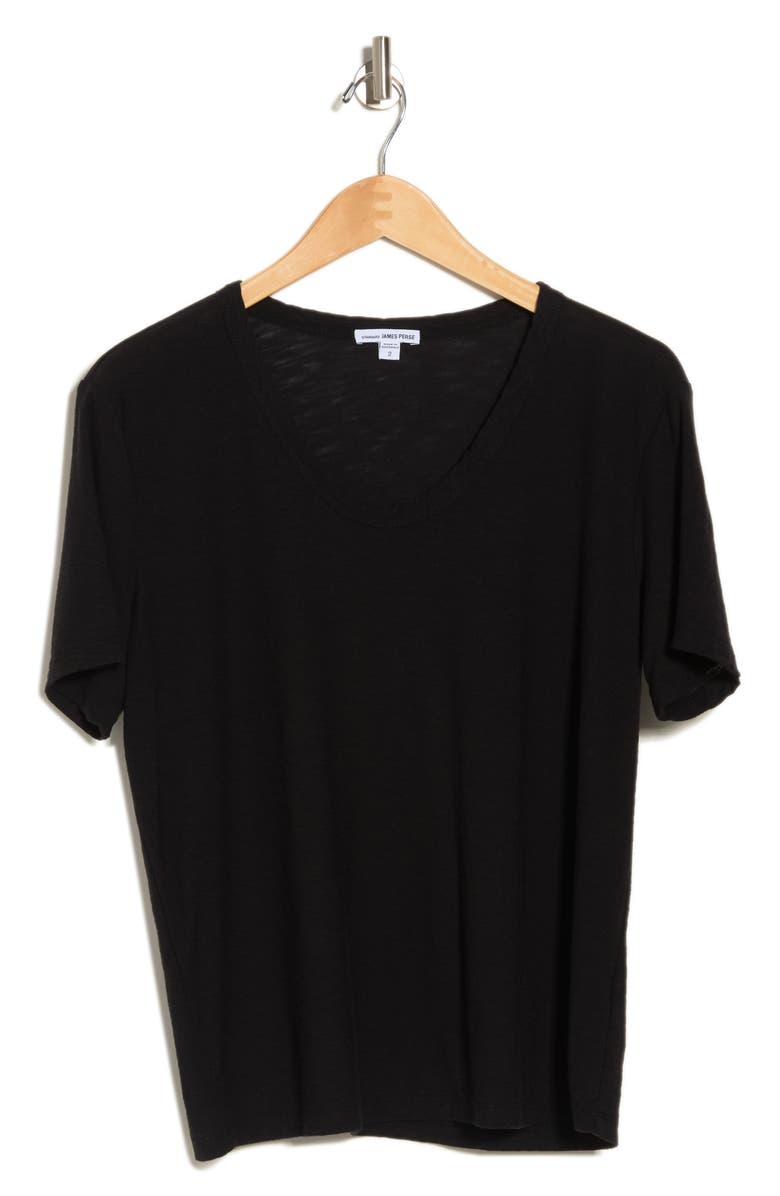 James Perse Cotton Blend V-Neck T-Shirt, Alternate, color, 