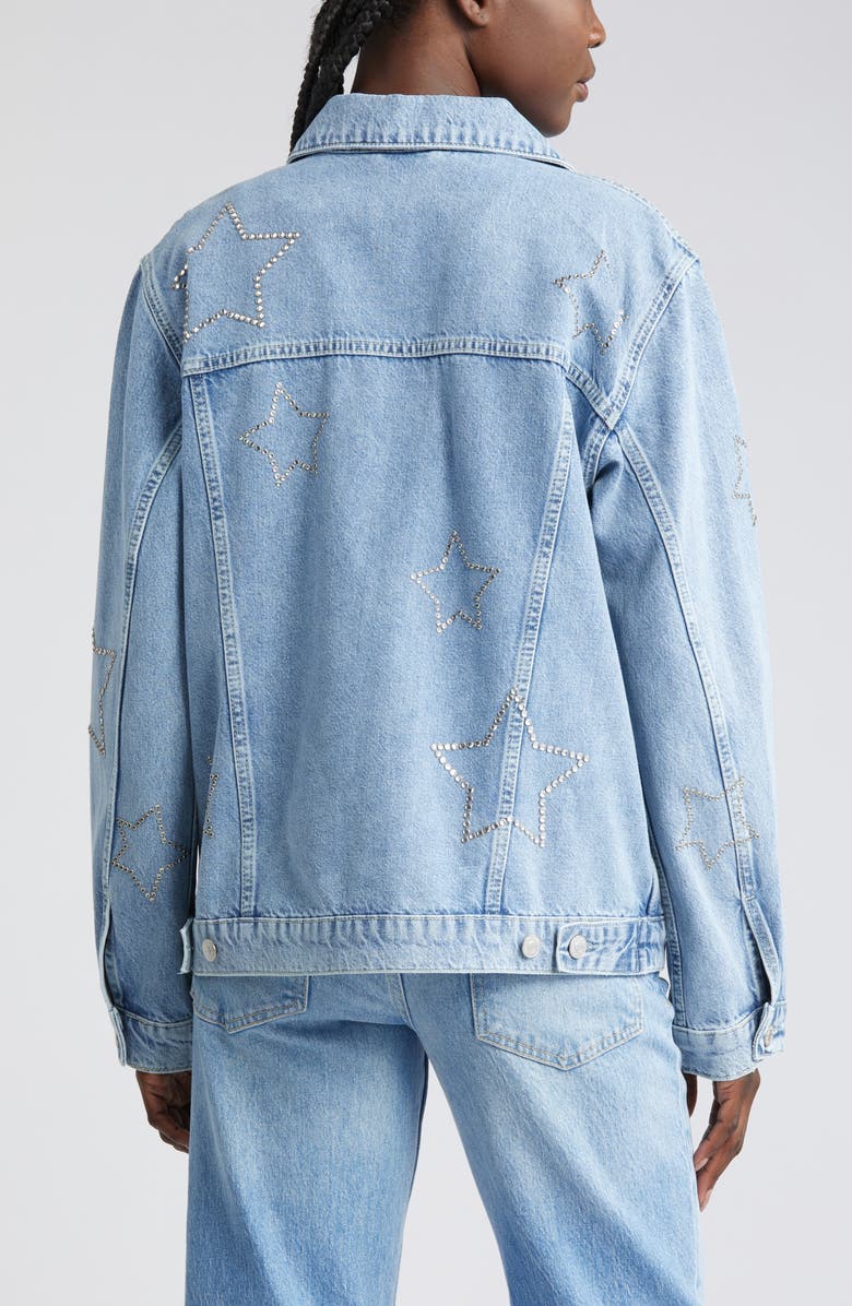 Rails Grove Embellished Boyfriend Trucker Denim Jacket, Alternate, color,