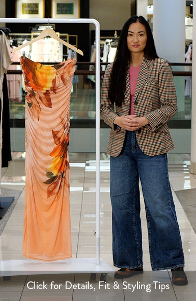 Marlo Strapless Mesh Maxi Dress, sales video thumbnail