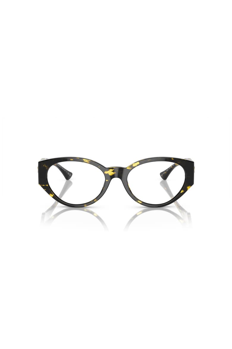 52mm Oval optical glasses, Alternate, color, Tortoise