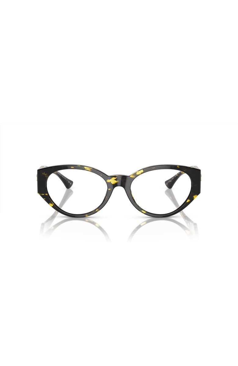 Versace 52mm Oval optical glasses, Alternate, color, Tortoise