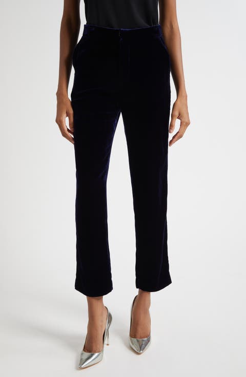 Rebel Velvet Straight Leg Pants