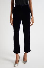L'AGENCE Rebel Velvet Straight Leg Pants
