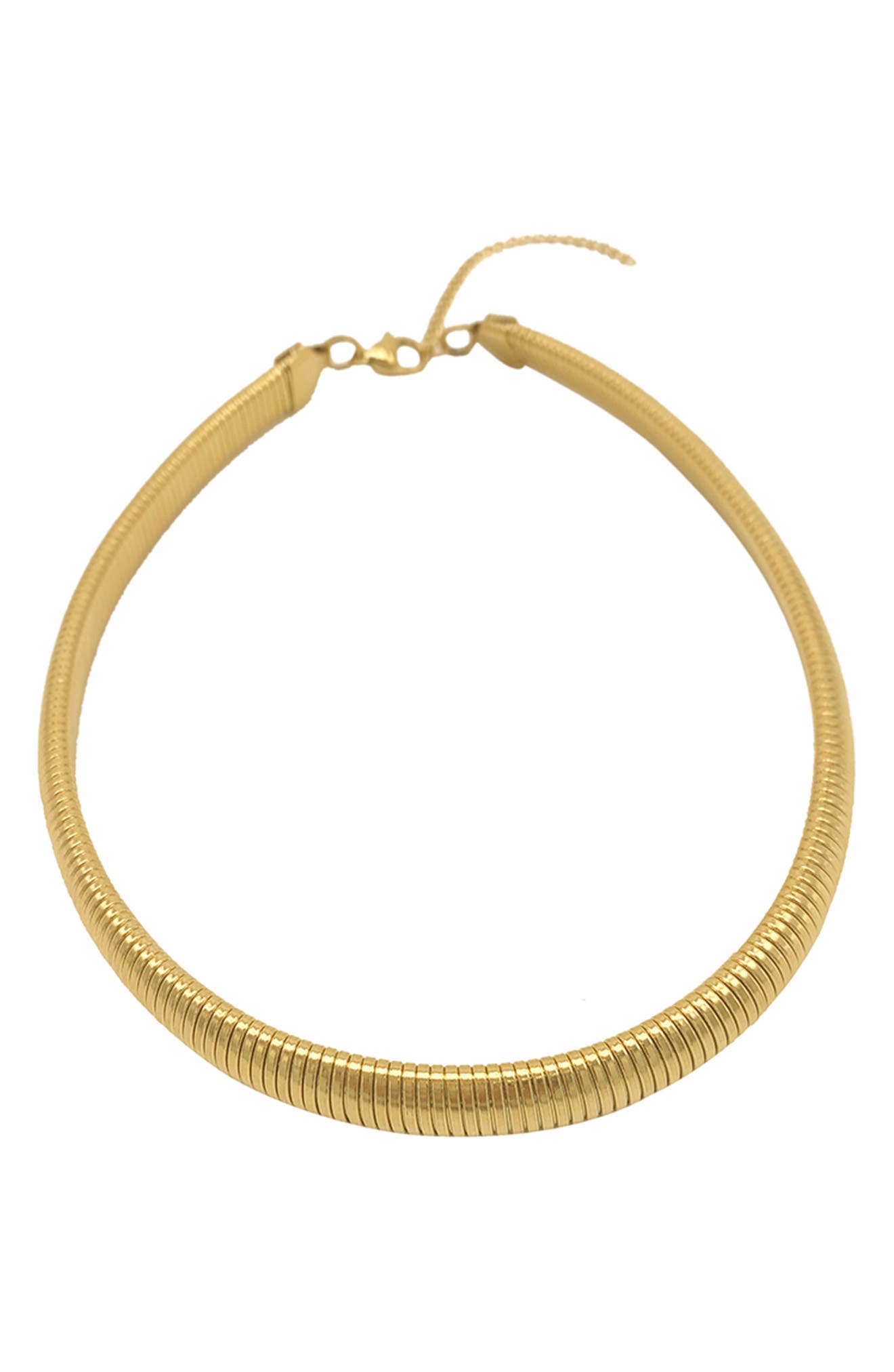 Adornia 14K Yellow Gold Plated Brass Omega Chain