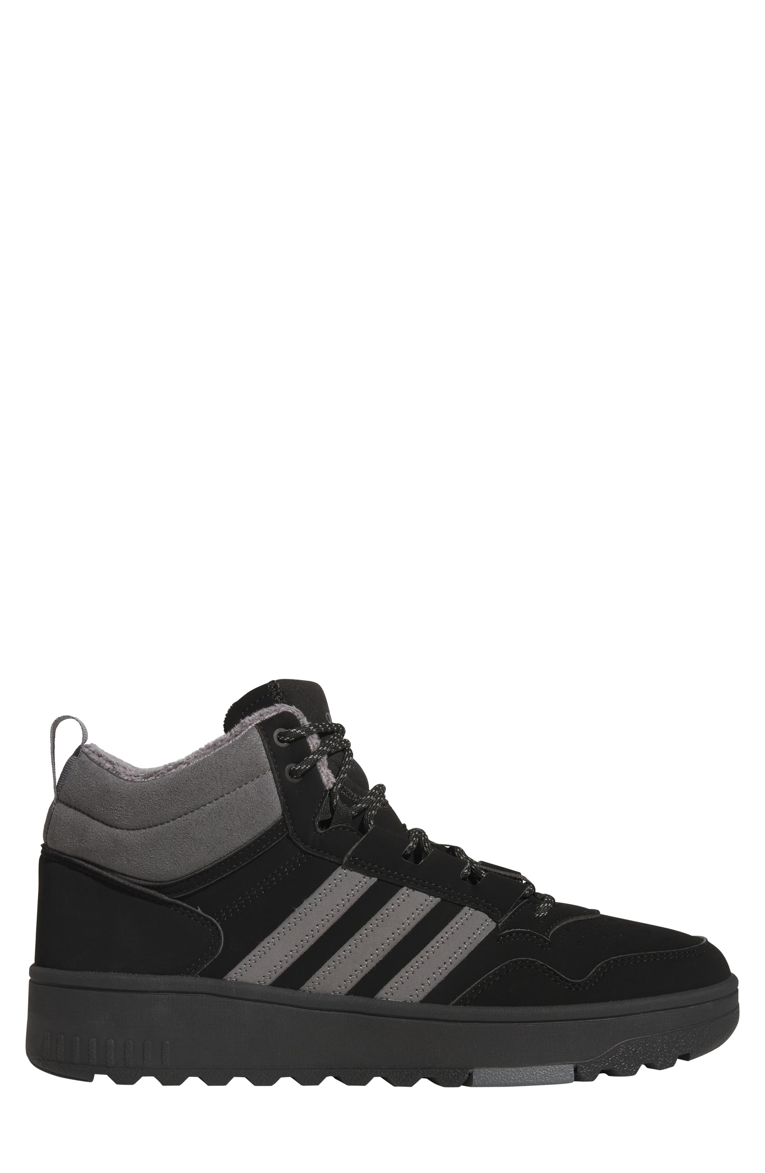 adidas Hoops 4.0 Winterized Basketball Sneaker, Alternate, color, Black/ Grey/ Black