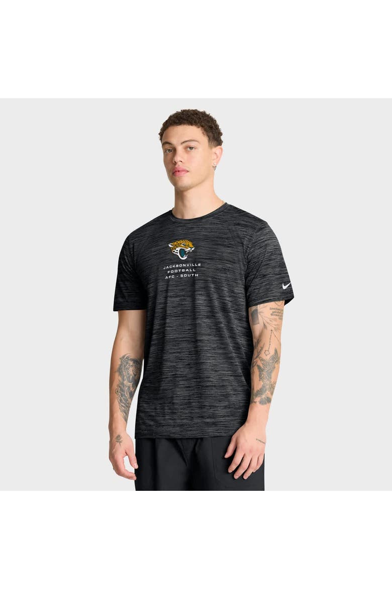 Men's Nike Black Jacksonville Jaguars Velocity Ball Carrier Dri-FIT T-Shirt, Main, color, Black