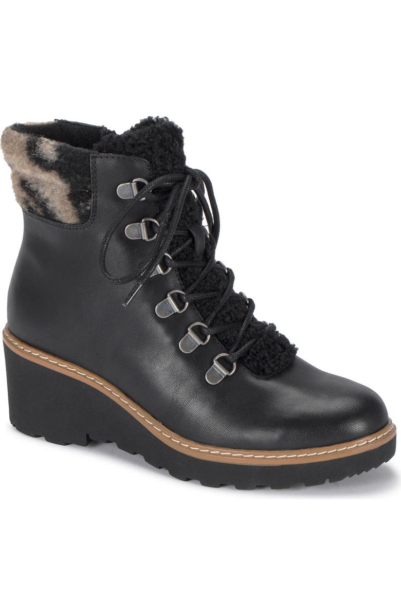 BARETRAPS Nasha Faux Shearling Lined Wedge Hiking Boot, Main, color,