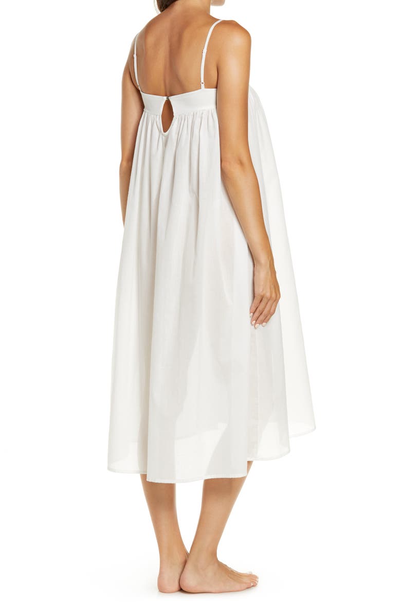 Innocent Cotton Chemise, Alternate, color, WHITE