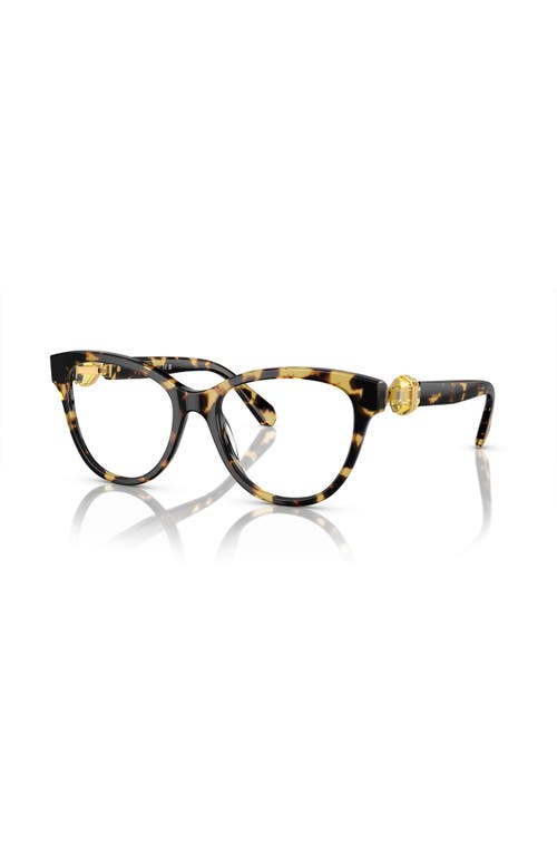 Swarovski 54mm Round Optical Glasses In Brown