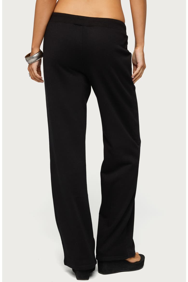 Quinn Straight Leg Sweatpants, Alternate, color, BLACK