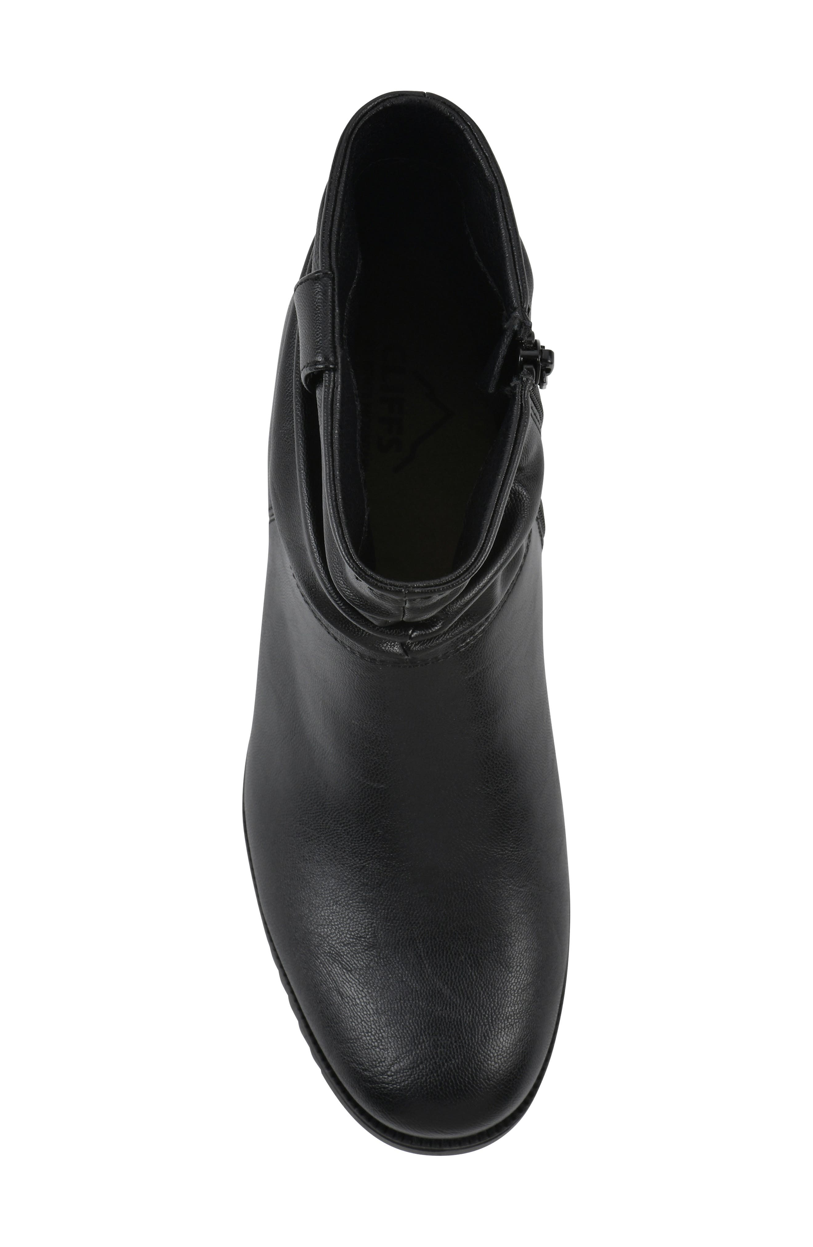 CLIFFS BY WHITE MOUNTAIN Dunia Slouch Bootie, Alternate, color, Black/ Smooth