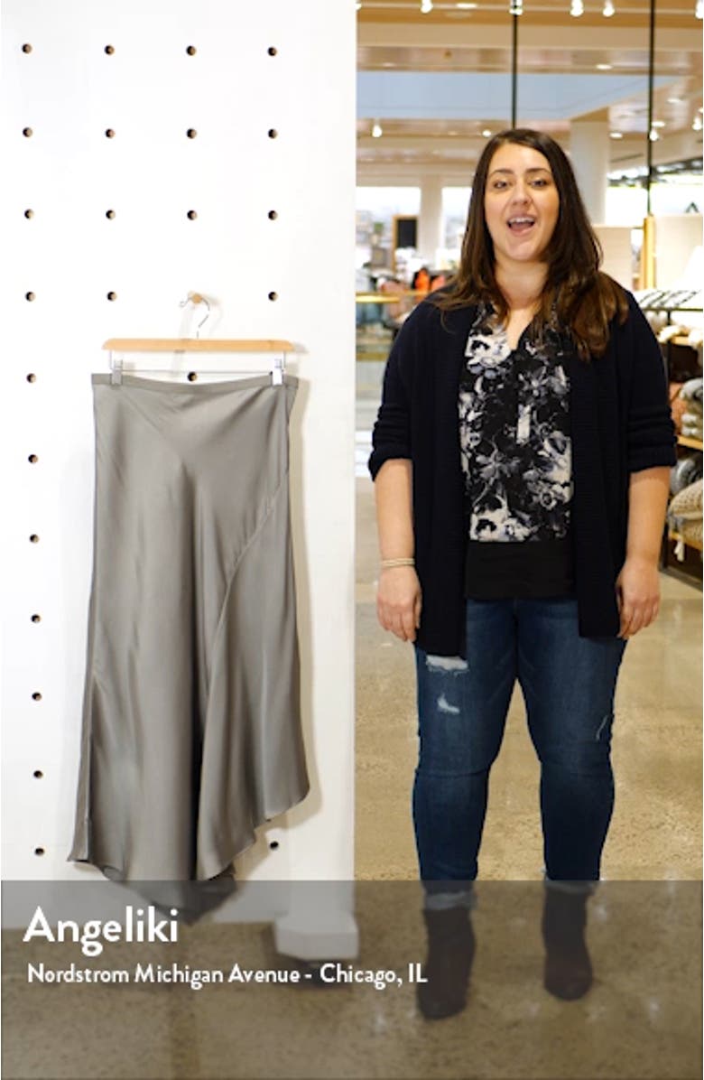 Bailey Asymmetrical Silk Skirt, sales video thumbnail