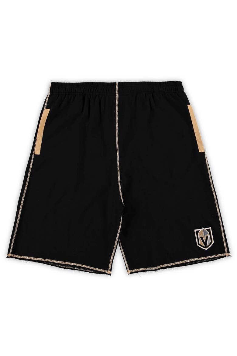 Men's Black Vegas Golden Knights Big & Tall French Terry Shorts, Alternate, color, Black