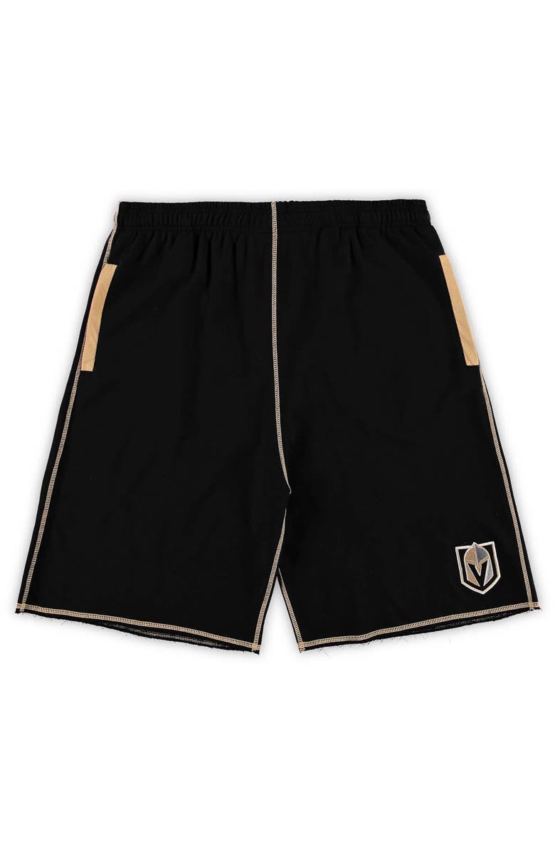 PROFILE Men's Black Vegas Golden Knights Big & Tall French Terry Shorts, Alternate, color, 