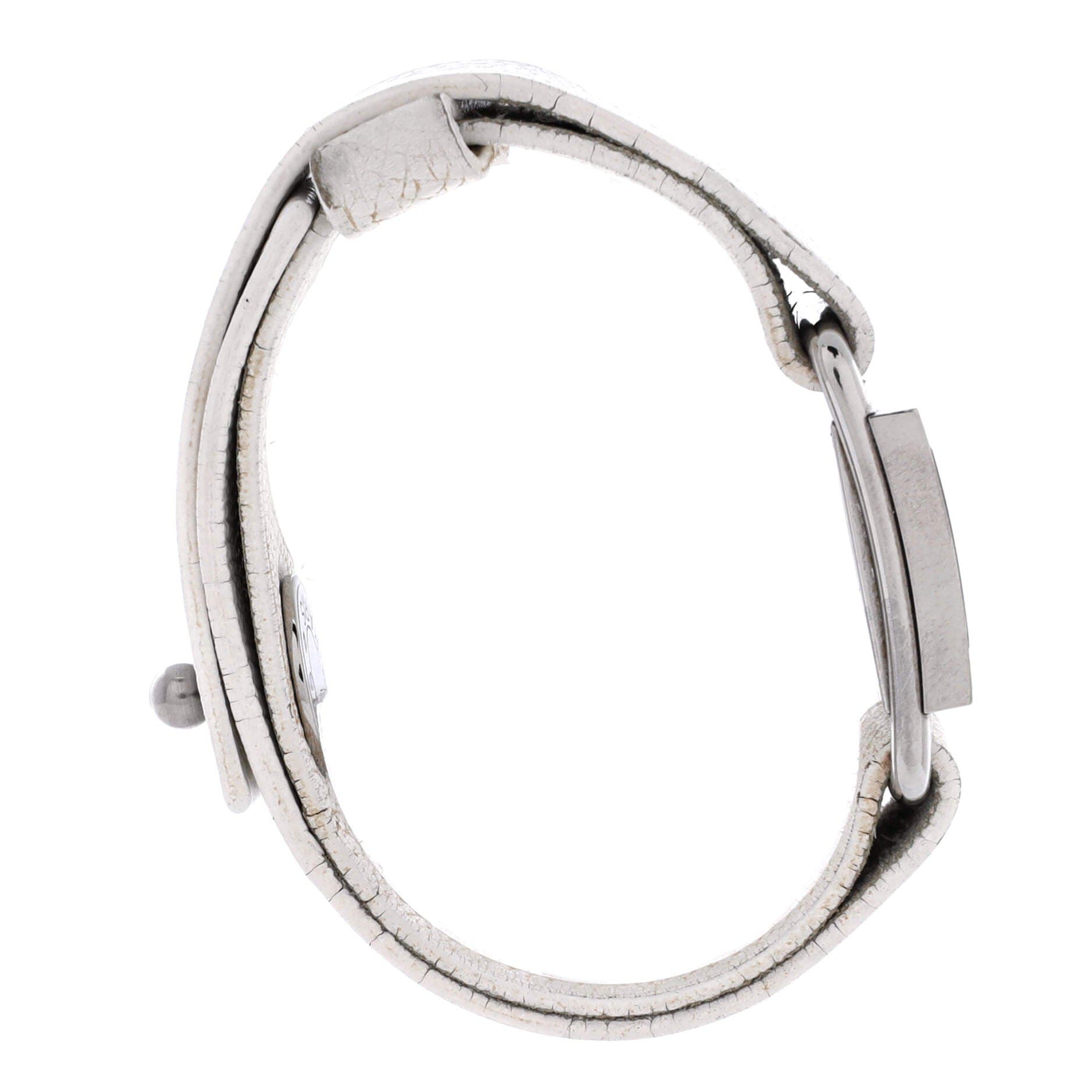 Barenia Quartz Watch Stainless Steel and Leather 21, Alternate, color, White