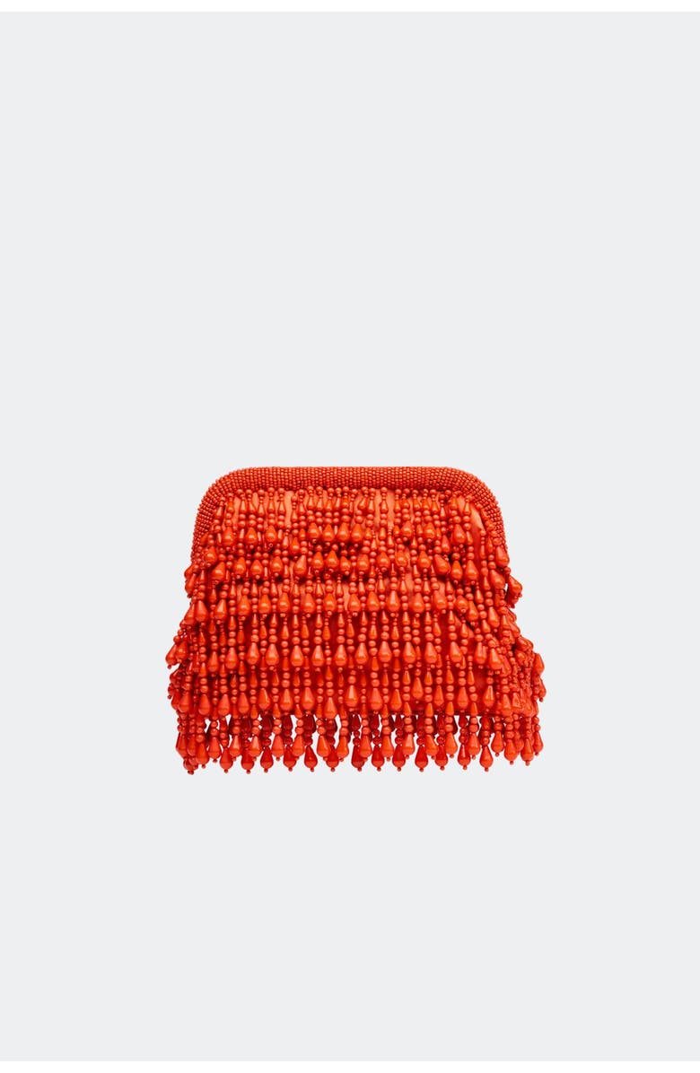 SIMONMILLER Beaded Drop Clutch, Main, color, Orange