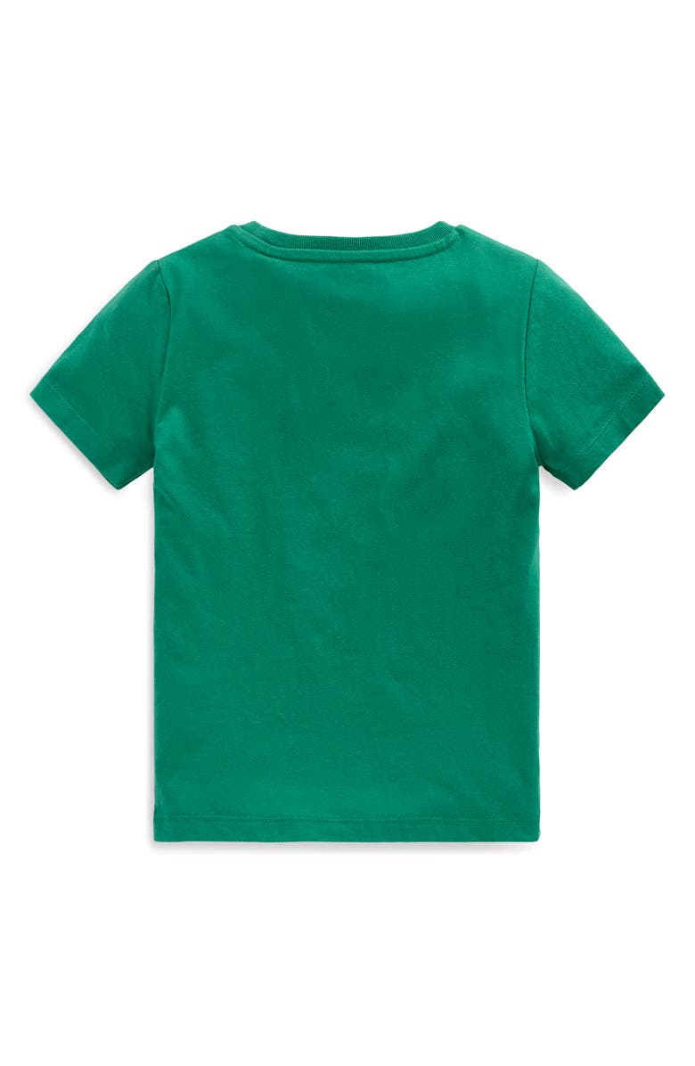Mini Boden Kids' Sea Creatures Glow in the Dark Superstitch T-Shirt, Alternate, color, Alpine Green Sea Creatures