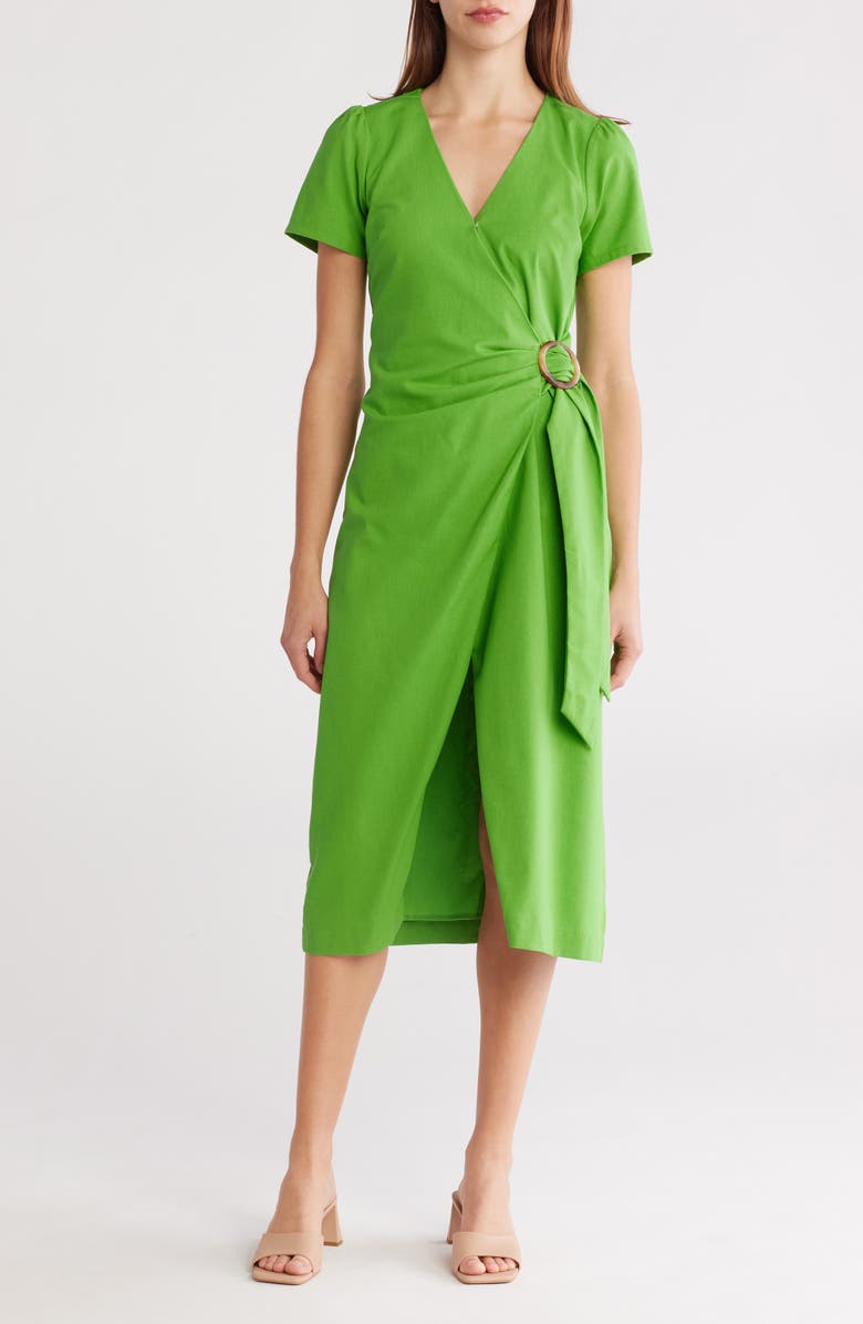 Lost + Wander Radiance Midi Wrap Dress, Main, color,
