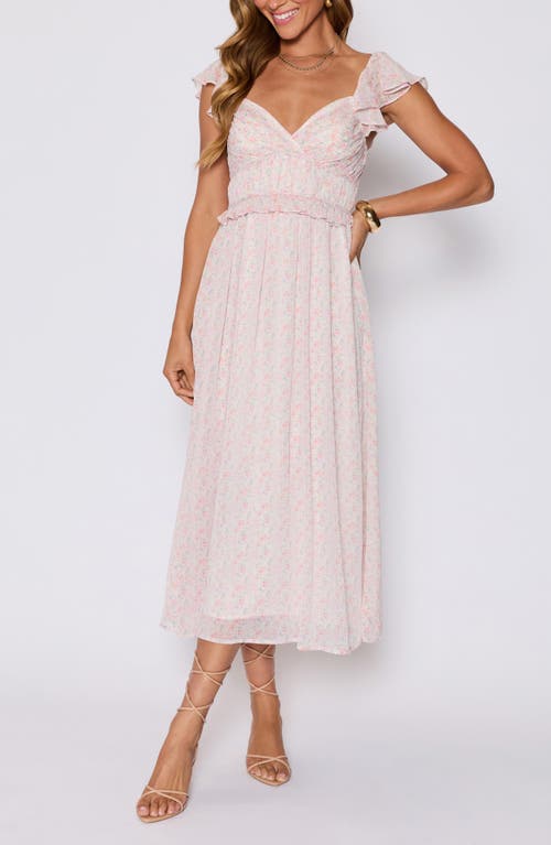 Vici Collection Enchanted Ruffle Maxi Dress In Pink