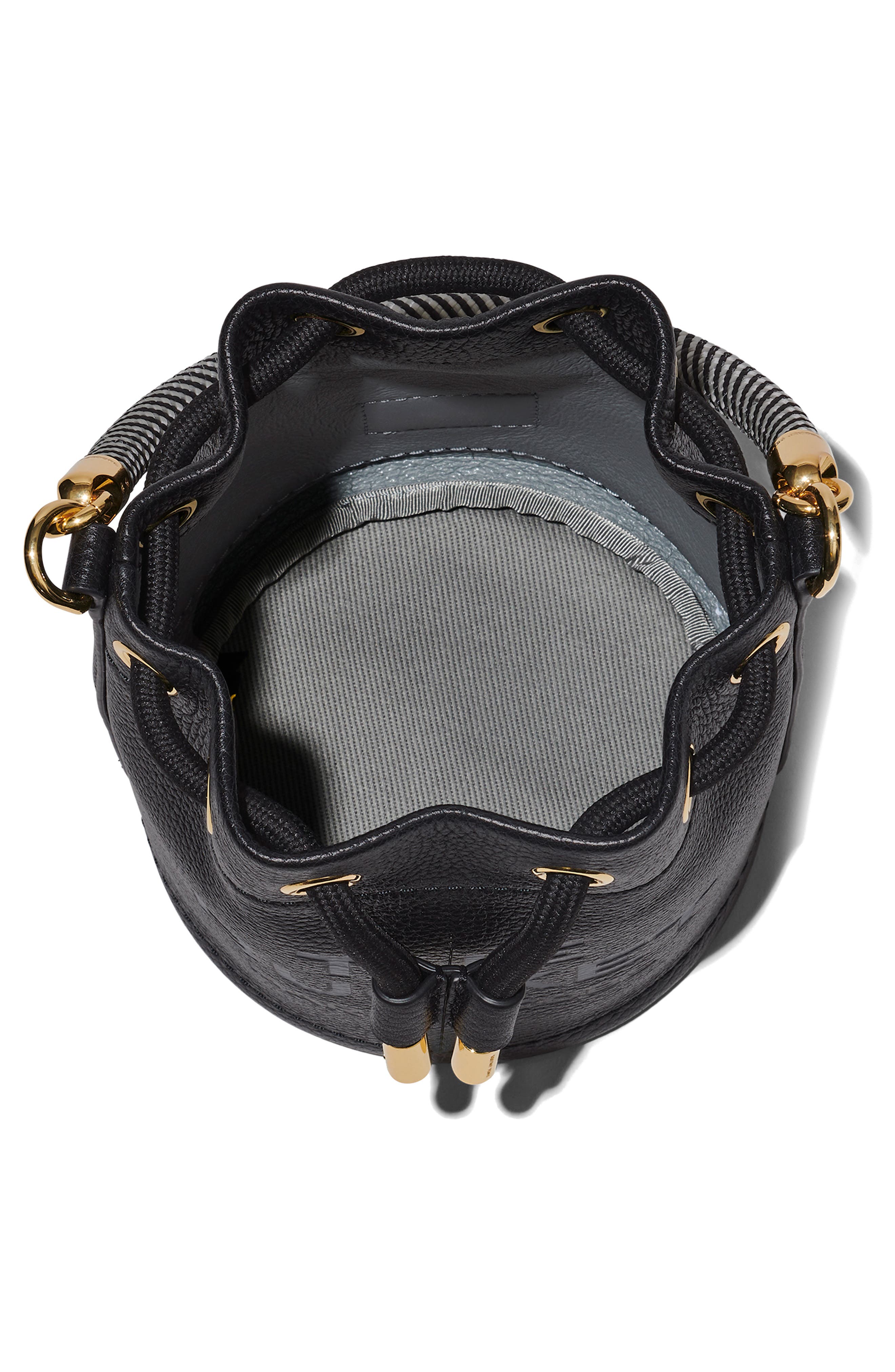 Marc Jacobs The Leather Mini Bucket Bag, Alternate, color, 