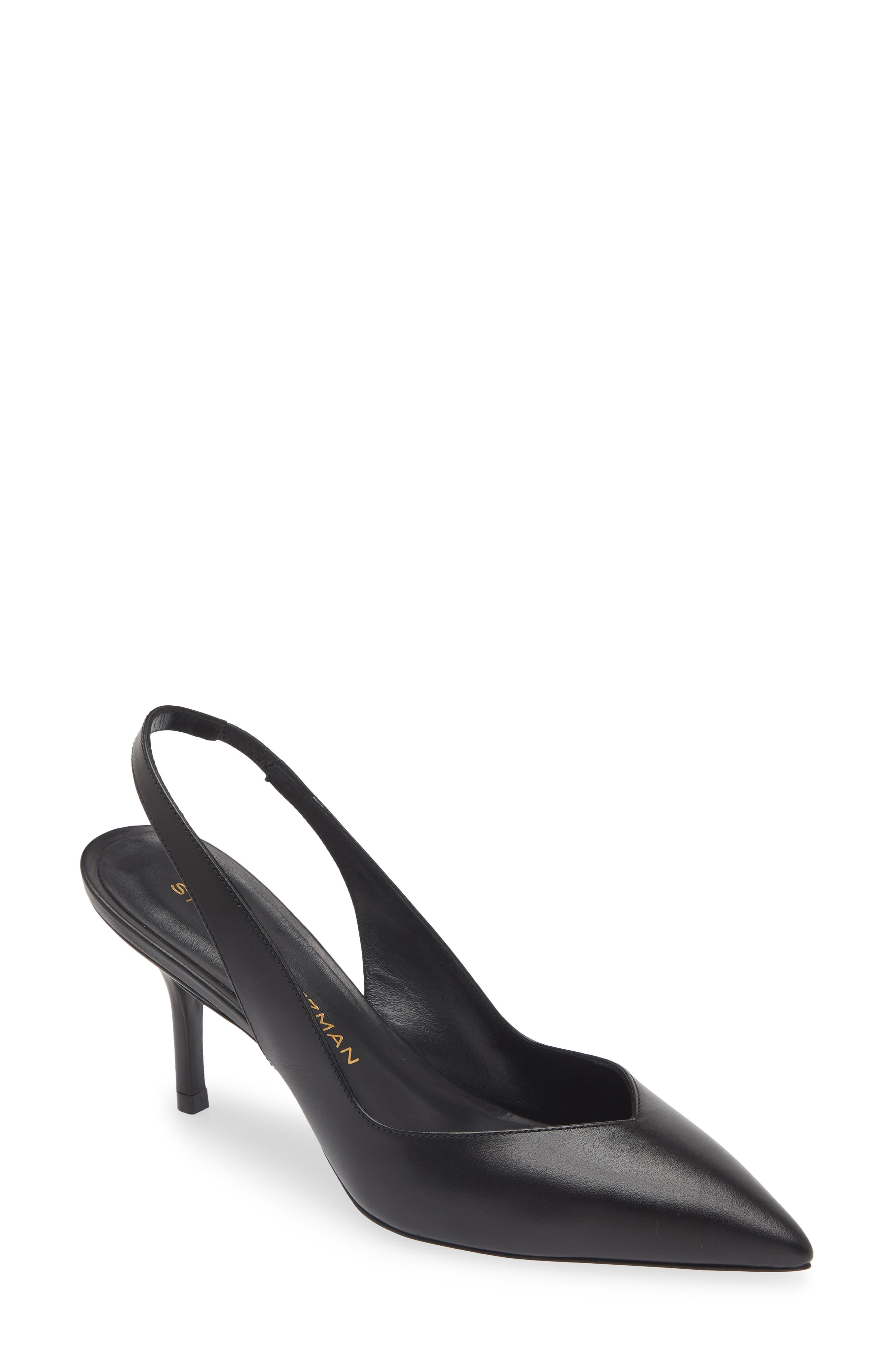 Stuart Weitzman Eva Pointed Toe Slingback Pump, Main, color, 
