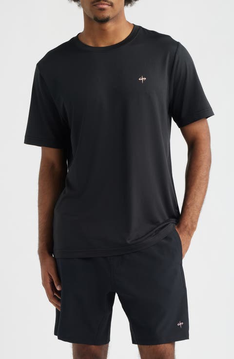 Verona Tech Solid Black T-Shirt