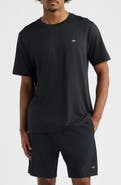 SANTO STUDIO Verona Tech Solid Black T-Shirt