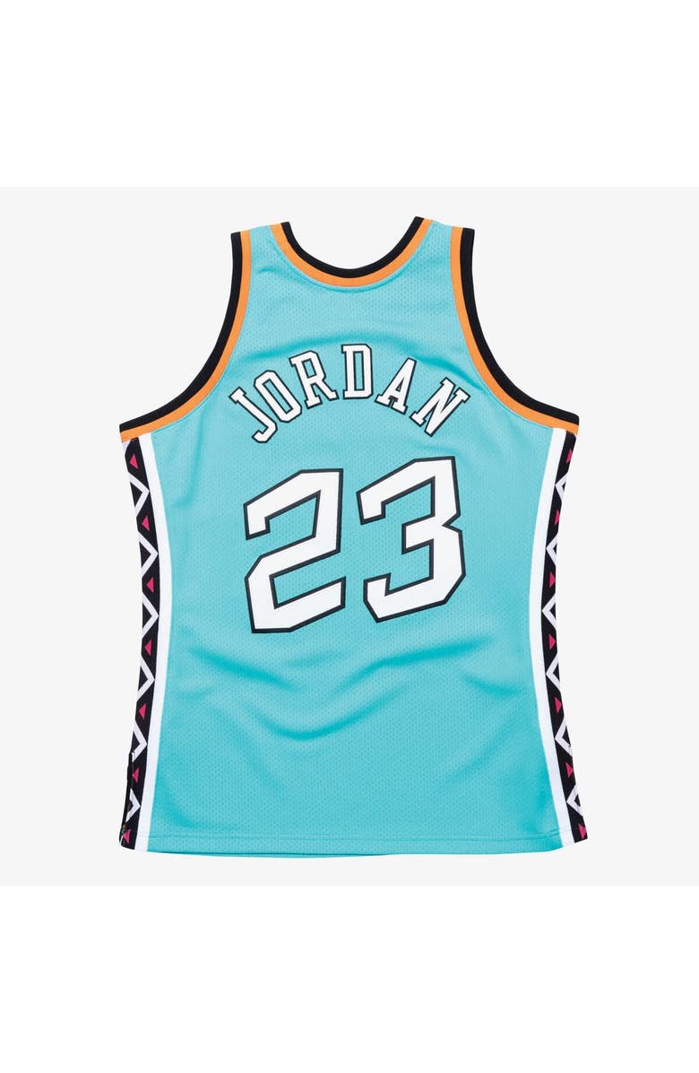 Mitchell & Ness Men's Mitchell & Ness Michael Jordan Teal 1996 NBA All-Star Game Authentic Jersey, Alternate, color, Teal