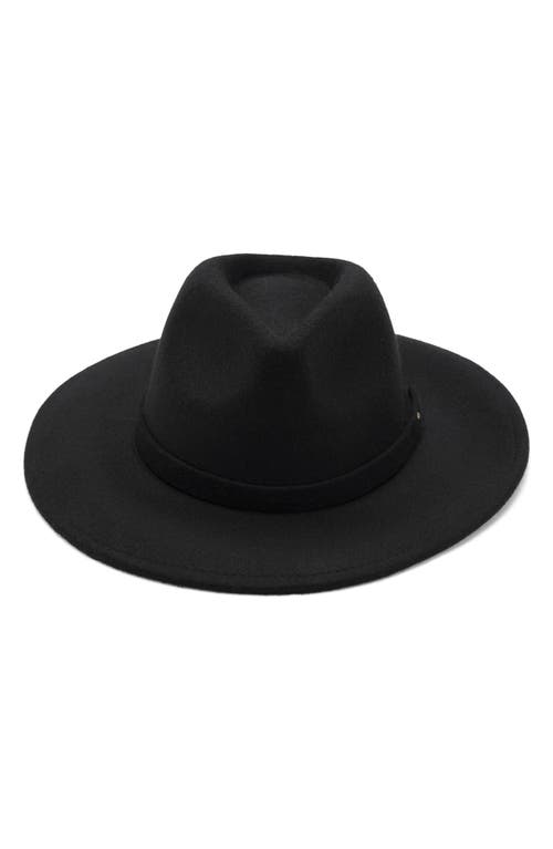 Mango Wool Felt Fedora In Black