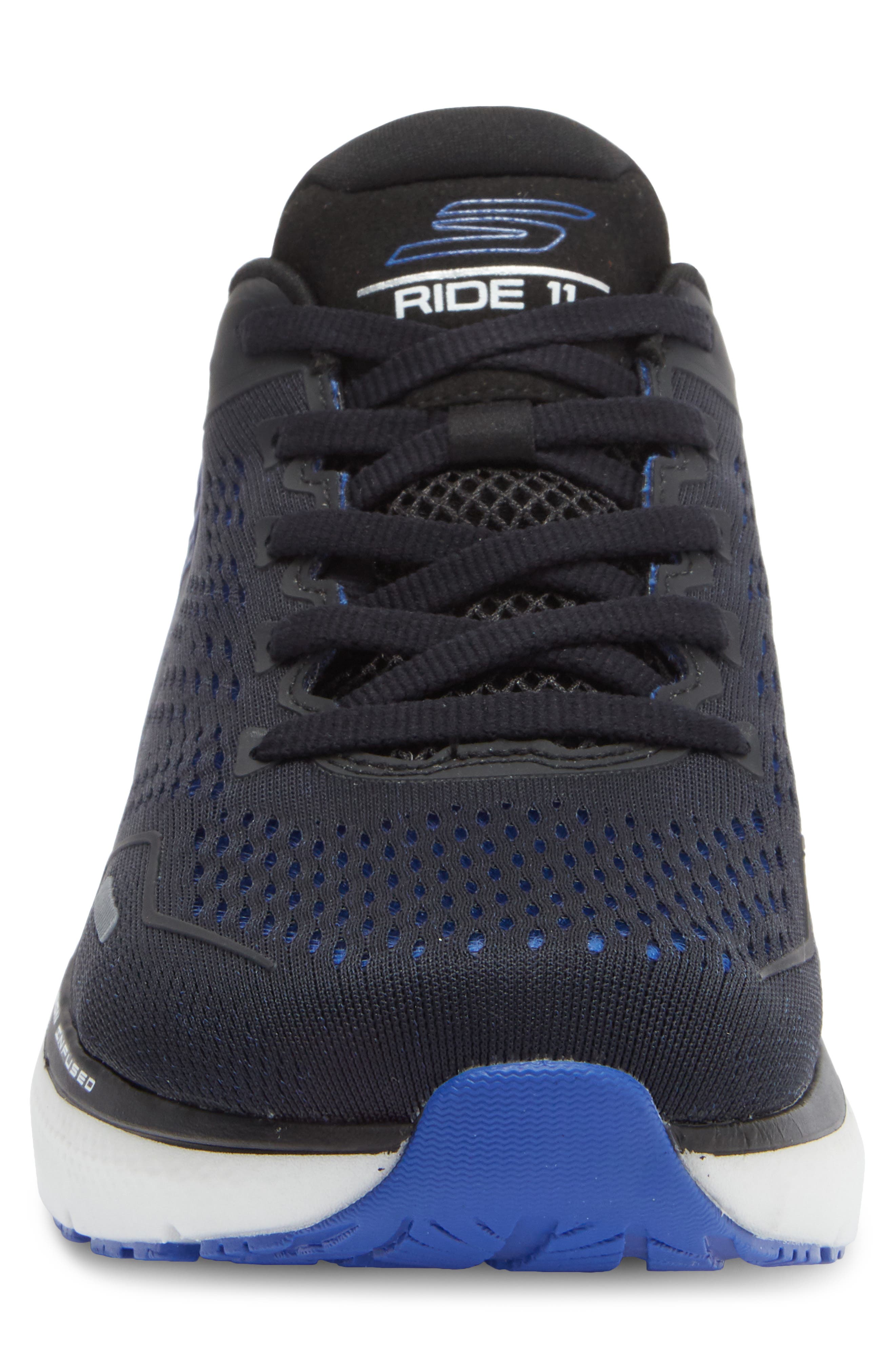 SKECHERS GO RUN Max Ride 11 Running Shoe, Alternate, color, Black/ Blue