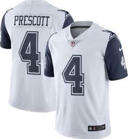 Nike Men's Nike Dak Prescott Dallas Cowboys White Color Rush Vapor Limited Jersey