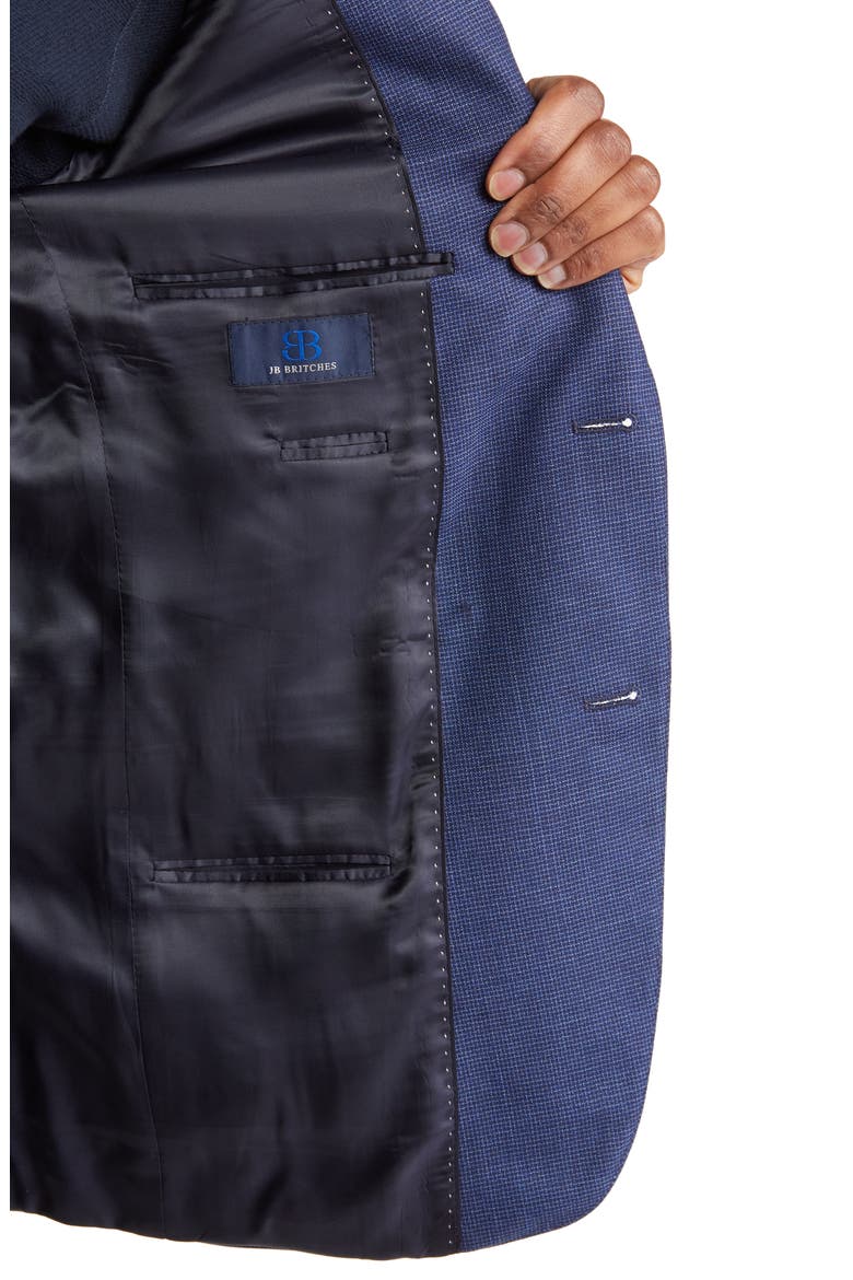 Microcheck Wool Sport Coat, Alternate, color, BLUE