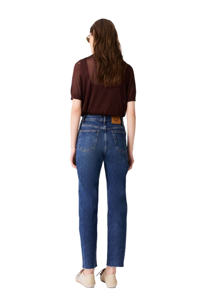 Skinny jeans with brooch, Alternate, color, Blue