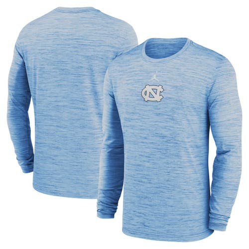 Jordan Brand Carolina Blue North Carolina Tar Heels 2025 Sideline Velocity Performance Long Sleeve T