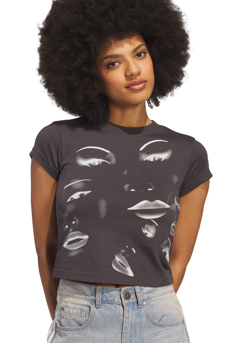 Nati Portrait Graphic Baby Tee, Alternate, color, BLACK
