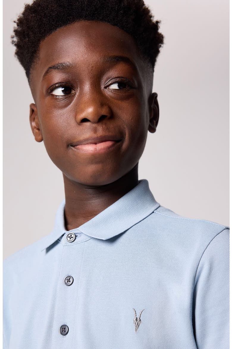 Kids' Ramskull Embroidered Piqué Polo, Alternate, color, BLUE