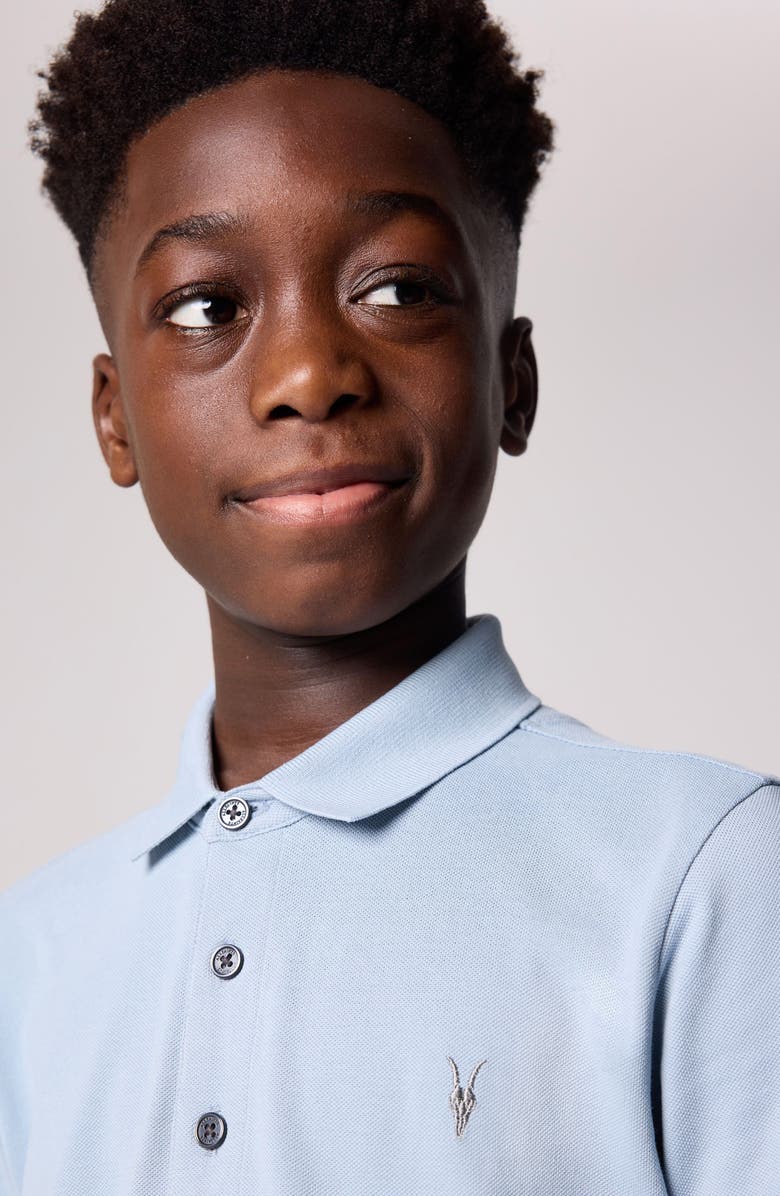 smALLSAINTS by ALLSAINTS Kids' Ramskull Embroidered Piqué Polo, Alternate, color, 