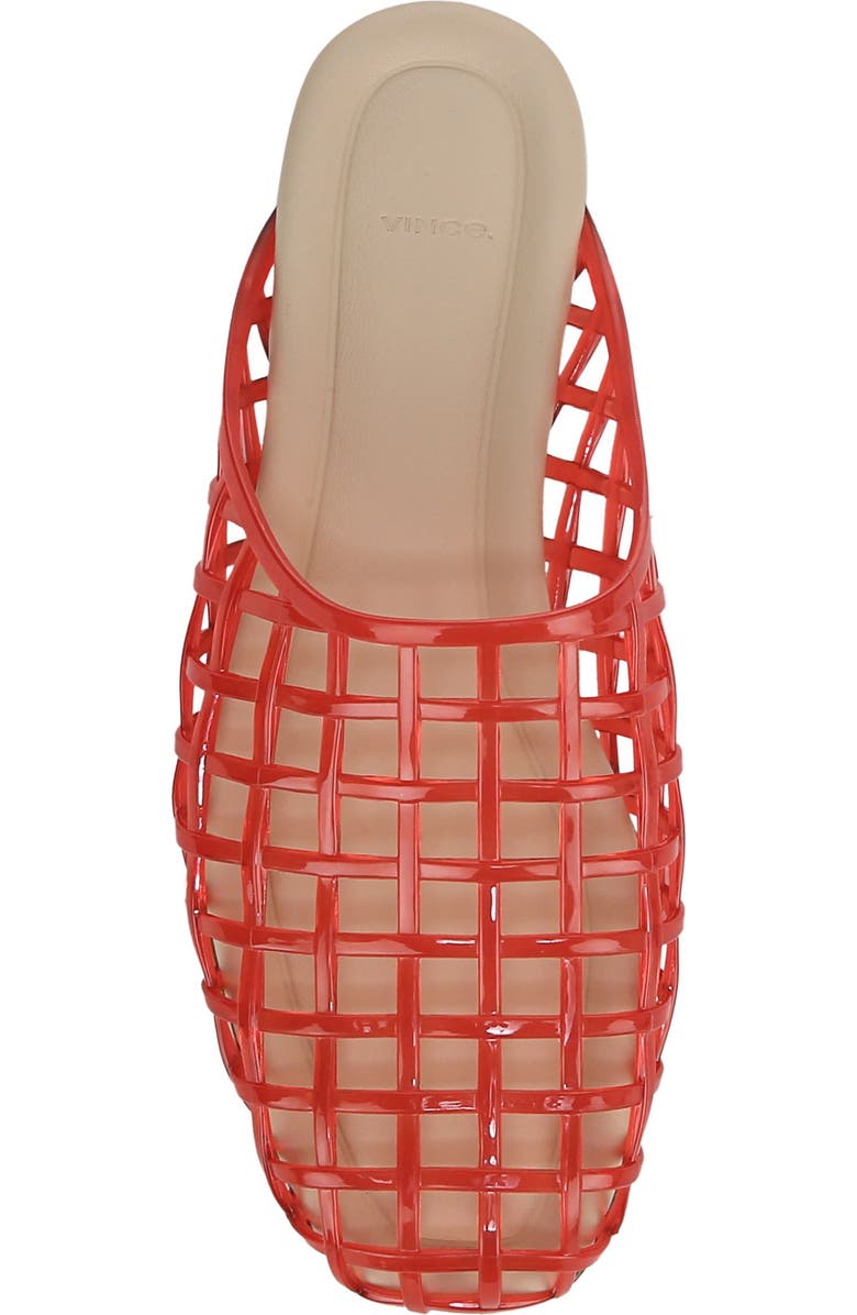 Vince Barcelona Jelly Cage Mule, Alternate, color, Red