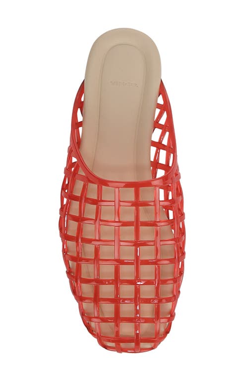 Vince Barcelona Jelly Cage Mule In Red