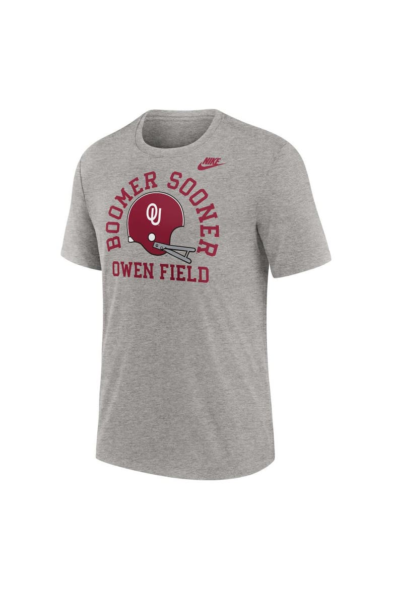 Men's Nike Heather Gray Oklahoma Sooners Legacy Local Tri-Blend T-Shirt, Alternate, color, Heather Gray