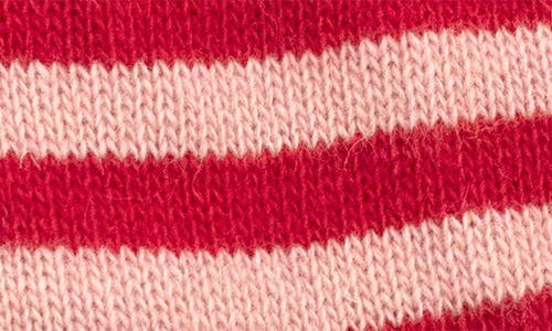Portolano Stripe Gloves In Pink